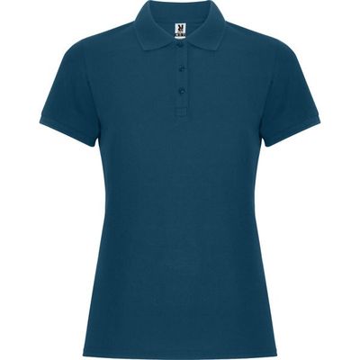 Polo mujer manga corta entallado Azul Luz De Luna M