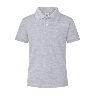 Polo Piqué Niño 180g/m2 Gri M