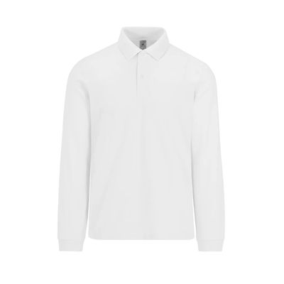 Polo manga larga hombre atemporal White M
