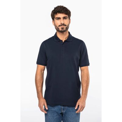 Polo de punto piqué manga corta