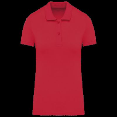 Polo de mujer de algodón orgánico Red L