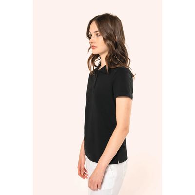 Polo de algodón de manga corta de chica