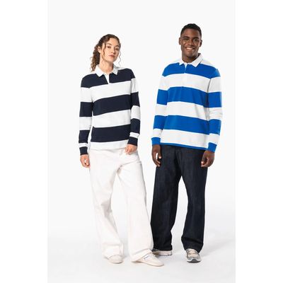 Polo a rayas unisex Manga Larga