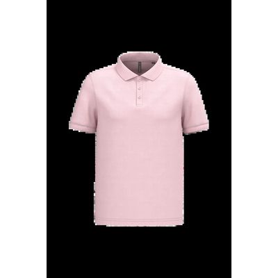 Polo piqué manga corta de algodón Pale Pink L