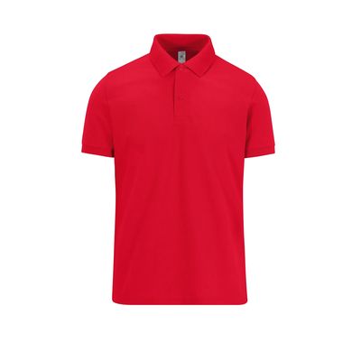 Polo manga corta hombre algodón preencogido Red L