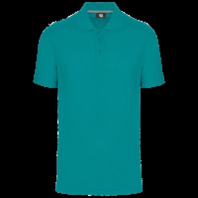 Polo Antibacteriano Hombre uso profesional Teal Blue L