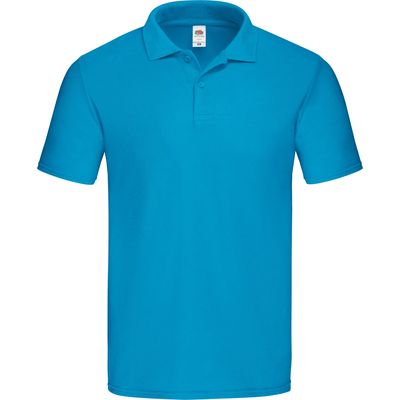 Polo hombre de corte ceñido Azur Blue S
