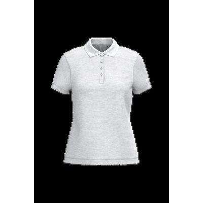 Polo piqué de manga corta de mujer Ash Heather Xs