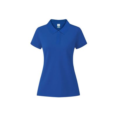 Polo Mujer Algodón Piqué Azul L