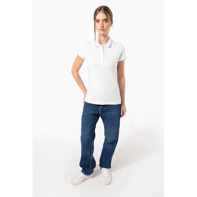 Polo mujer algodón con 5 botones