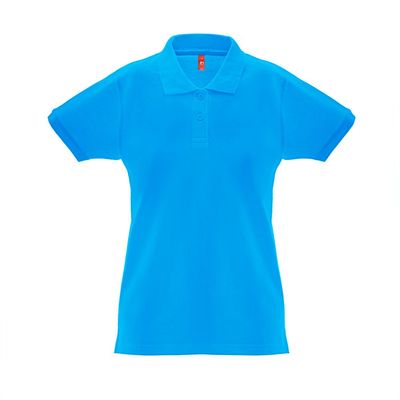 Polo de mujer cuello y mangas de canalé