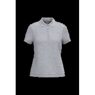 Polo piqué de manga corta de mujer Oxford Grey M