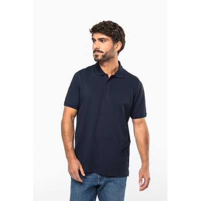 Polo de punto piqué manga corta
