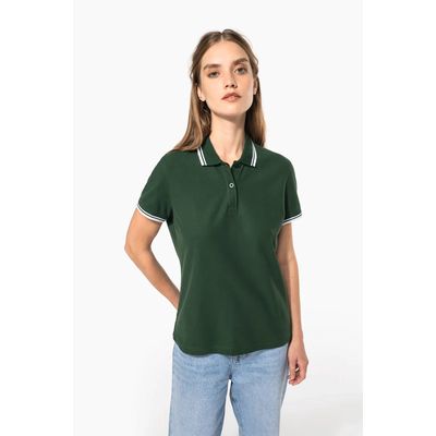 Polo a rayas mujer manga corta