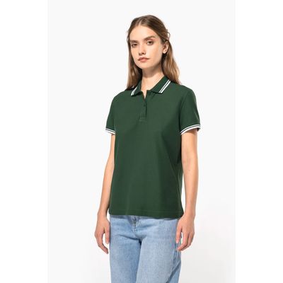 Polo a rayas mujer manga corta