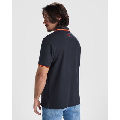 Polo de manga corta Adorno de bandera