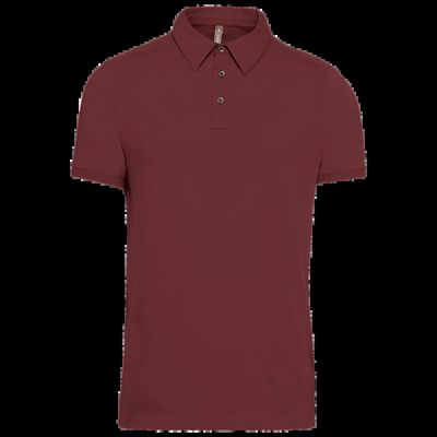 Polo atemporal manga corta hombre Wine 3Xl