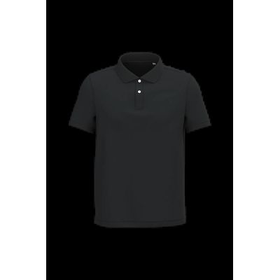 Polo algodón orgánico para hombre Black S