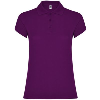 Polo Manga Corta Mujer Colores Púrpura M