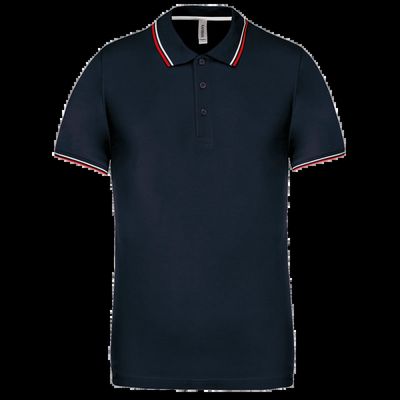 Polo de manga corta algodón Navy / Red / White Xl
