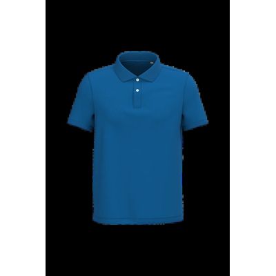 Polo algodón orgánico para hombre Sea Blue S