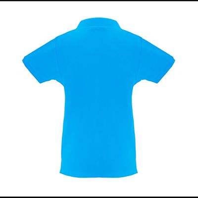 Polo de mujer cuello y mangas de canalé