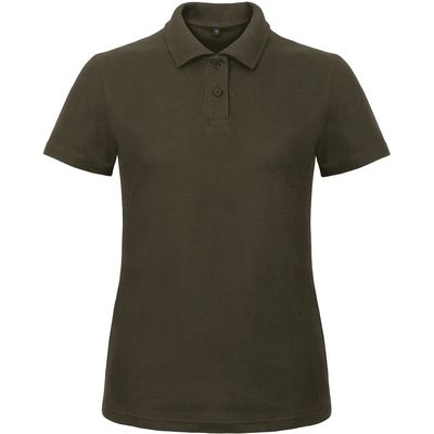 Polo entallado para mujer 100% algodón Brown L