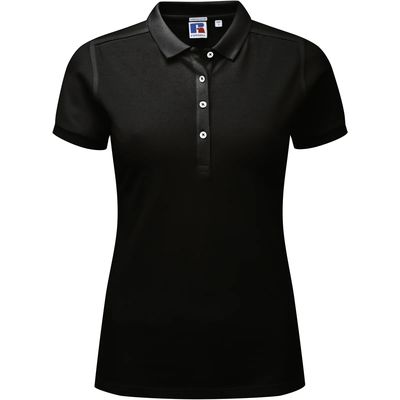 Polo básico para mujer Black Xxl