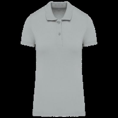 Polo de mujer de algodón orgánico Snow Grey Xl