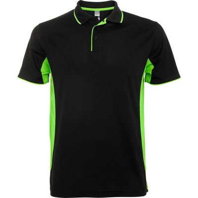 Polo técnico para deporte Negro/Lima 2Xl