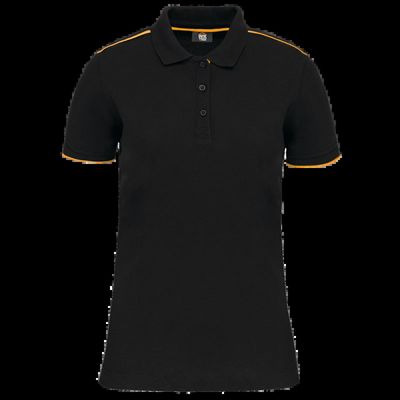 Polo ropa profesional mujer Black / Yellow 3Xl