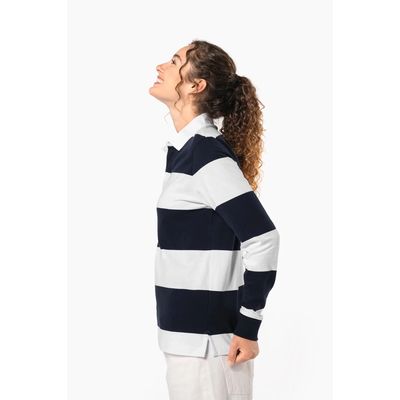 Polo a rayas unisex Manga Larga