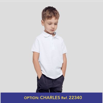 Polo Piqué Niño Blanco Algodón