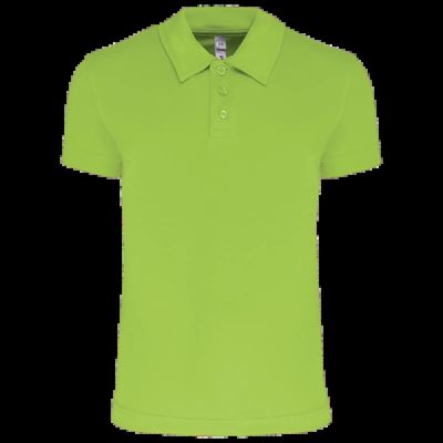 Polo deportivo manga corta infantil Lime 12/14 Ans
