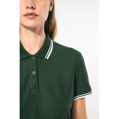 Polo a rayas mujer manga corta