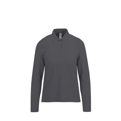 Polo manga larga mujer Dark Grey L