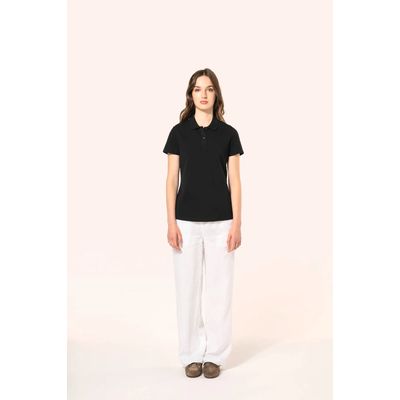 Polo de algodón de manga corta de chica