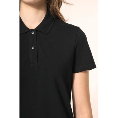 Polo de algodón de manga corta de chica