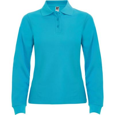 Polo mujer manga larga Turquesa 2Xl