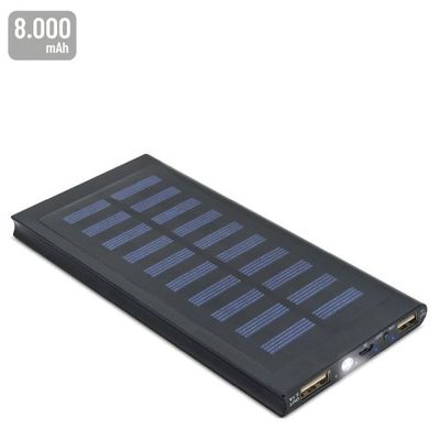 Power Bank 8000mAh Solar con Linterna Ne