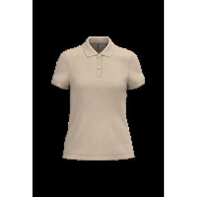 Polo manga corta mujer algodón Light Sand L