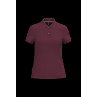 Polo manga corta mujer algodón Wine 3Xl