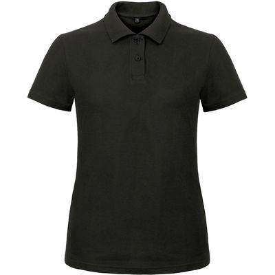 Polo entallado para mujer 100% algodón Black M