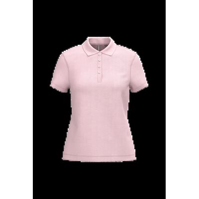 Polo piqué de manga corta de mujer Pale Pink L