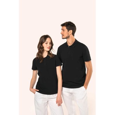 Polo de algodón de manga corta de chica
