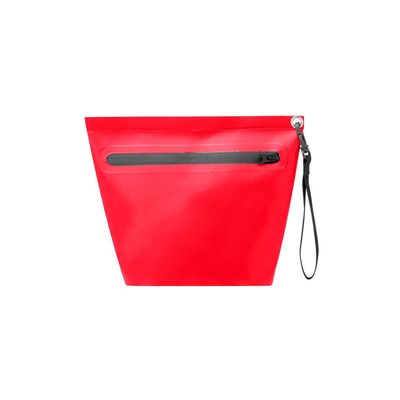 Portatodo impermeable con cremallera y asa Roj