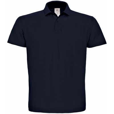 Polo hombre cuello canalé Navy S