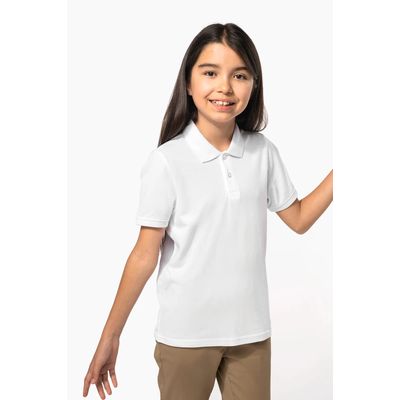 Polo infantil de algodón peinado