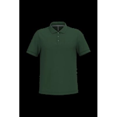 Polo de algodón manga corta para hombre Forest Green S