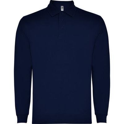 Polo Manga Larga con Cuello y Puños Acanalados Marino 3Xl